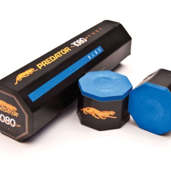 Billard-Kreide, Predator 1080 Pure, blau, 5er Pack