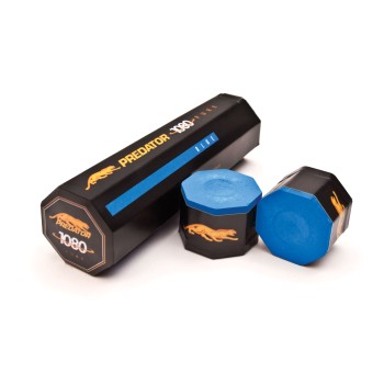Billard-Kreide, Predator 1080 Pure, blau, 5er Pack