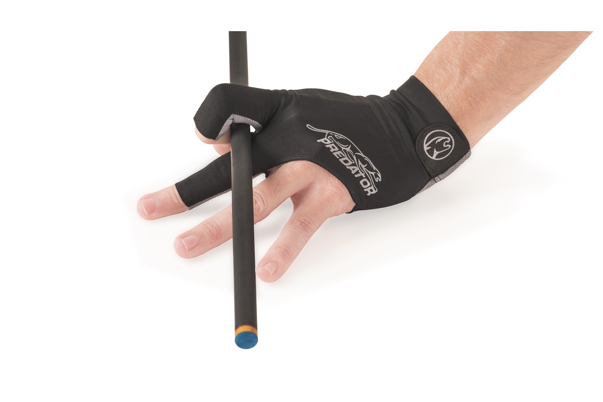 Handschuh, Predator Second Skin, 3-Finger, schwarz-grau, für linke Hand