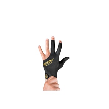 Handschuh, Predator Second Skin, 3-Finger, schwarz-gelb, geschlossener Daumen, für linke Hand