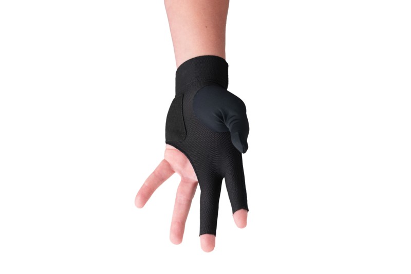 Handschuh, Predator Second Skin, 3-Finger, schwarz-gelb, geschlossener Daumen, für linke Hand