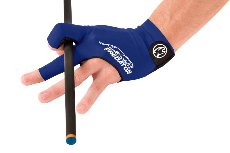 Handschuh, Predator Second Skin, 3-Finger, blau-weiß, für linke Hand