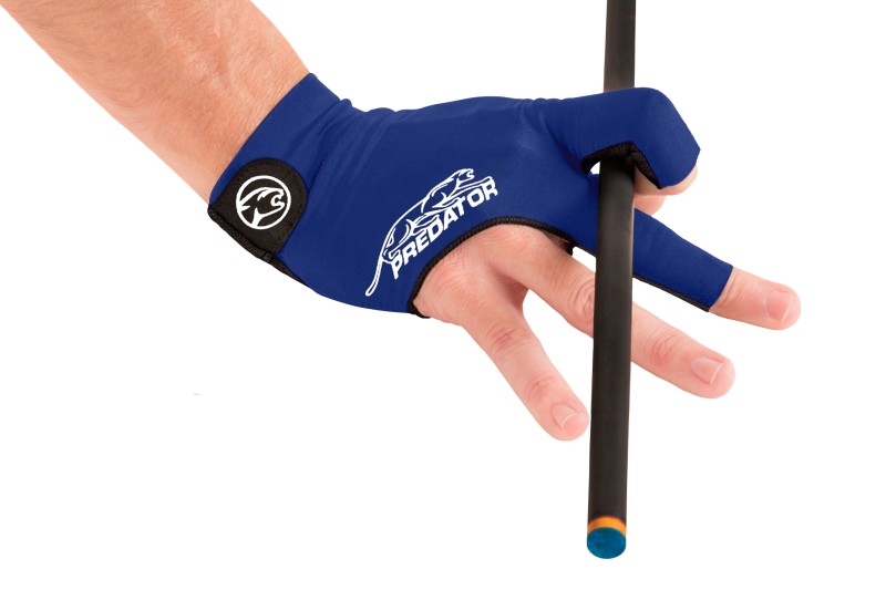 Handschuh, Predator Second Skin, 3-Finger, blau-weiß, für rechte Hand