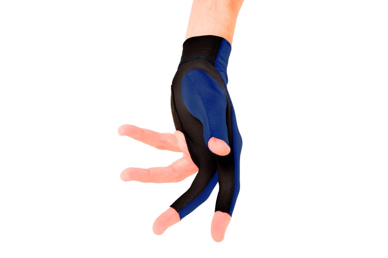 Handschuh, Predator Second Skin, 3-Finger, blau-weiß, für linke Hand