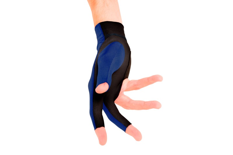 Handschuh, Predator Second Skin, 3-Finger, blau-weiß, für rechte Hand