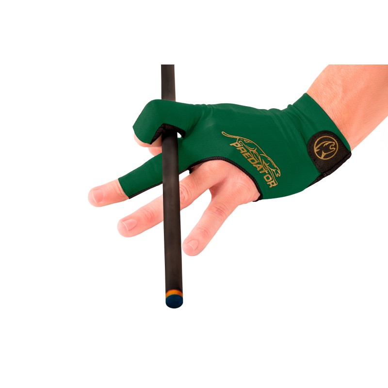 Handschuh, Predator Second Skin, 3-Finger, grün-gold, für linke Hand