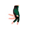 Handschuh, Predator Second Skin, 3-Finger, grün-gold, für linke Hand