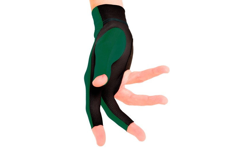 Handschuh, Predator Second Skin, 3-Finger, grün-gold, für rechte Hand