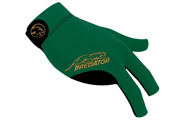 Handschuh, Predator Second Skin, 3-Finger, grün-gold, für rechte Hand