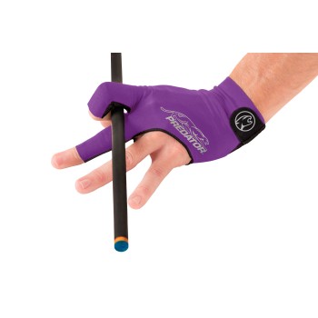 Handschuh, Predator Second Skin, 3-Finger, lila-grau, für linke Hand