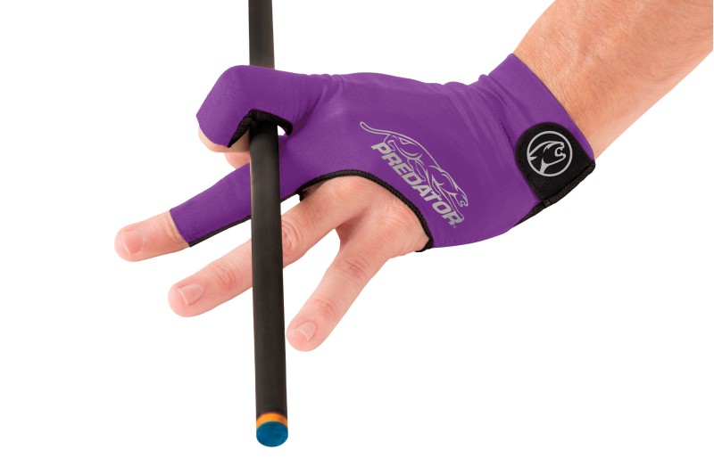 Handschuh, Predator Second Skin, 3-Finger, lila-grau, für linke Hand
