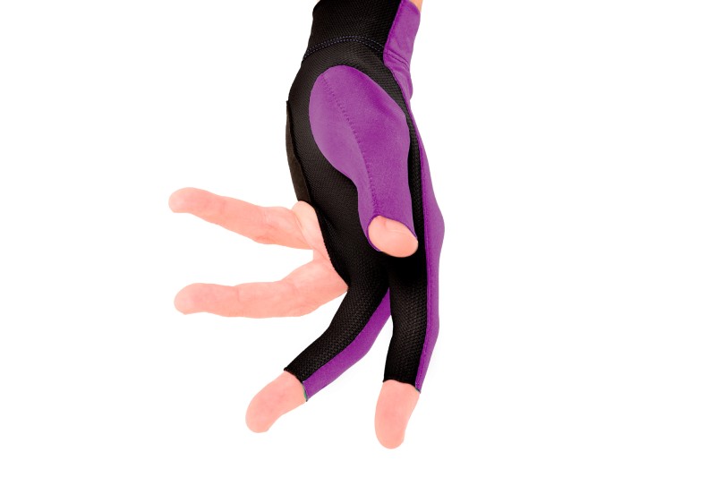 Handschuh, Predator Second Skin, 3-Finger, lila-grau, für linke Hand