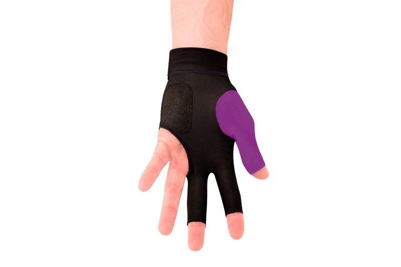 Handschuh, Predator Second Skin, 3-Finger, lila-grau, für linke Hand