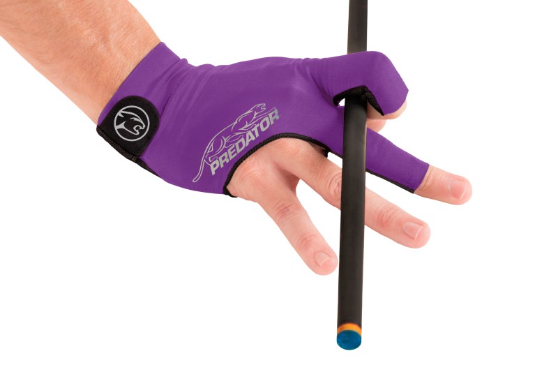Handschuh, Predator Second Skin, 3-Finger, lila-grau, für rechte Hand