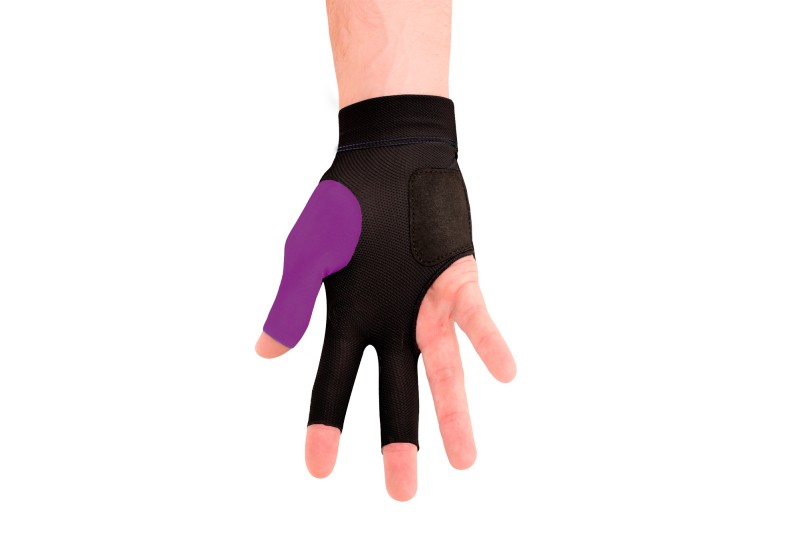 Handschuh, Predator Second Skin, 3-Finger, lila-grau, für rechte Hand
