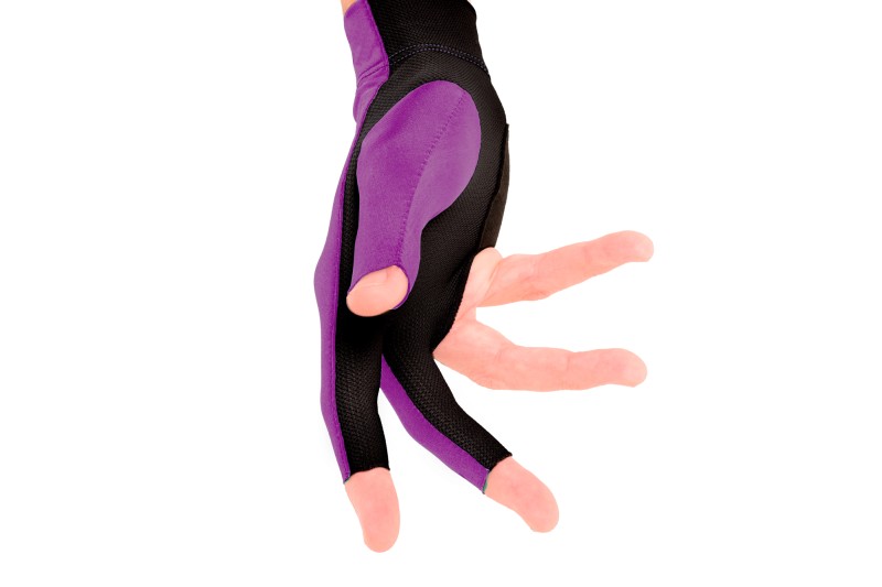 Handschuh, Predator Second Skin, 3-Finger, lila-grau, für rechte Hand