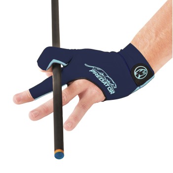 Handschuh, Predator Second Skin, 3-Finger, blau-teal, für linke Hand