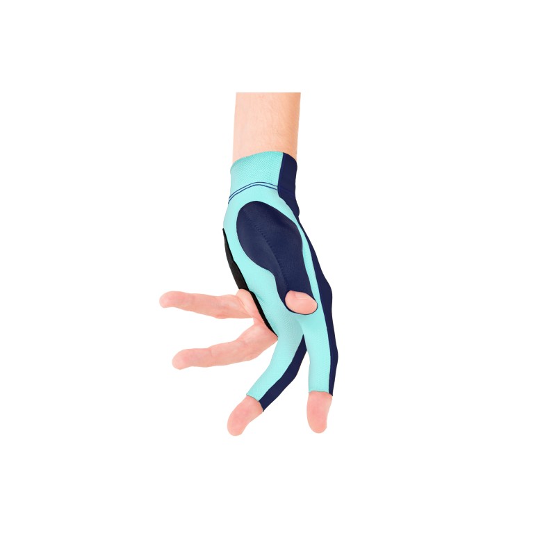 Handschuh, Predator Second Skin, 3-Finger, blau-teal, für linke Hand Handschuh, Predator Second Skin, 3-Finger, blau-teal, für linke Hand