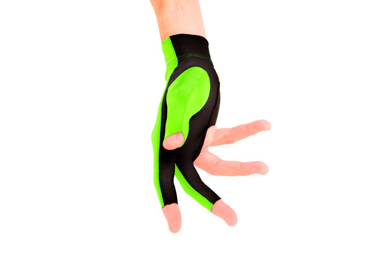 Handschuh, Predator Second Skin, 3-Finger, neon-grün, für rechte Hand