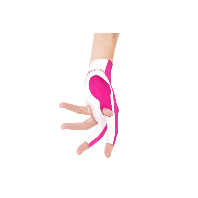Handschuh, Predator Second Skin, 3-Finger, pink-weiß, für linke Hand Handschuh, Predator Second Skin, 3-Finger, pink-weiß, für linke Hand