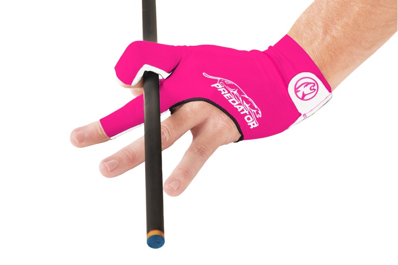 Handschuh, Predator Second Skin, 3-Finger, pink-weiß, für linke Hand