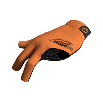 Handschuh, Predator Second Skin, 3-Finger, orange-schwarz, für linke Hand
