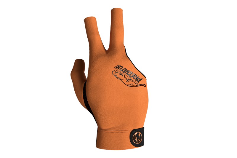 Handschuh, Predator Second Skin, 3-Finger, orange-schwarz, für rechte Hand