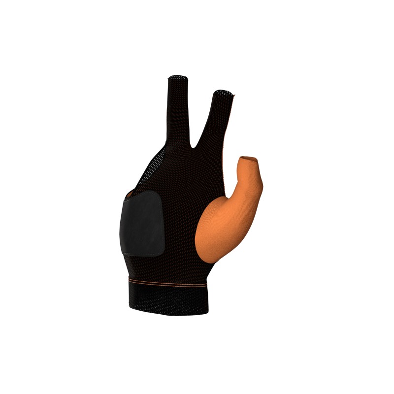 Handschuh, Predator Second Skin, 3-Finger, orange-schwarz, für rechte Hand