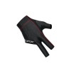 Handschuh, Cuetec Axis, 3-Finger, schwarz-rot, für rechte Hand