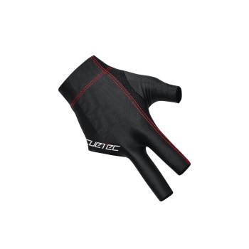 Handschuh, Cuetec Axis, 3-Finger, schwarz-rot, für rechte Hand