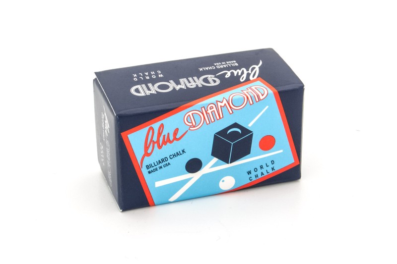 Billard-Kreide, Blue Diamond, 2 Stück, blau