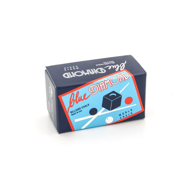 Billard-Kreide, Blue Diamond, 2 Stück, blau