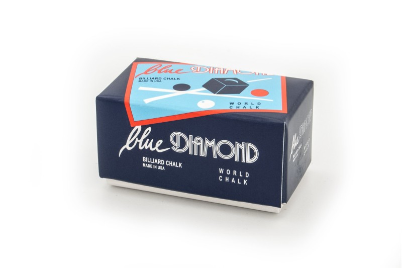 Billard-Kreide, Blue Diamond, 2 Stück, blau