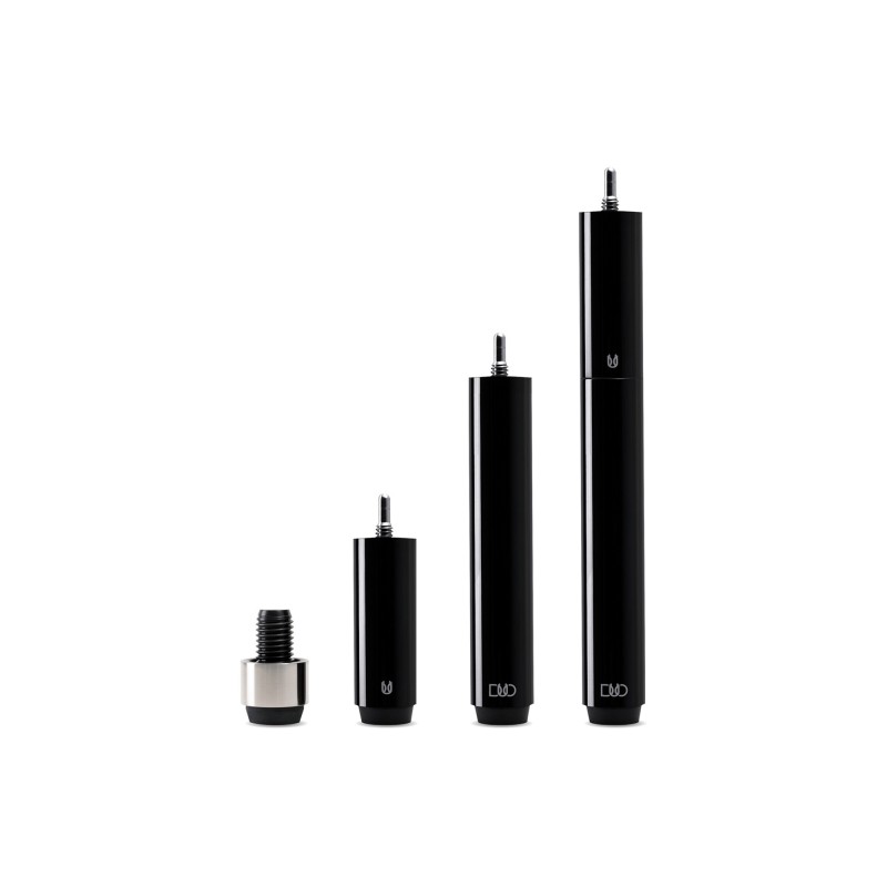 Queueverlängerung, Cuetec Duo Extensions, inkl. Adapter, metallic-schwarz
