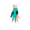 Handschuh, Predator Second Skin, 3-Finger, grün-teal, für rechte Hand Handschuh, Predator Second Skin, 3-Finger, grün-teal, für rechte Hand