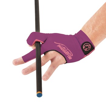 Handschuh, Predator Second Skin, 3-Finger, lila-pink, für linke Hand
