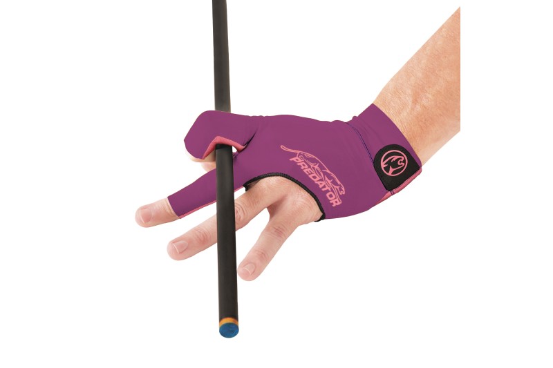 Handschuh, Predator Second Skin, 3-Finger, lila-pink, für linke Hand