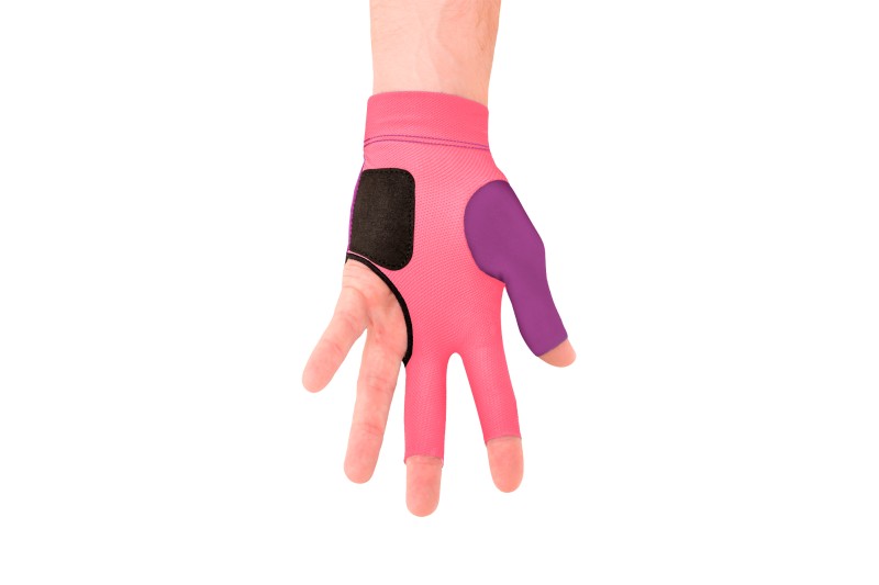 Handschuh, Predator Second Skin, 3-Finger, lila-pink, für linke Hand