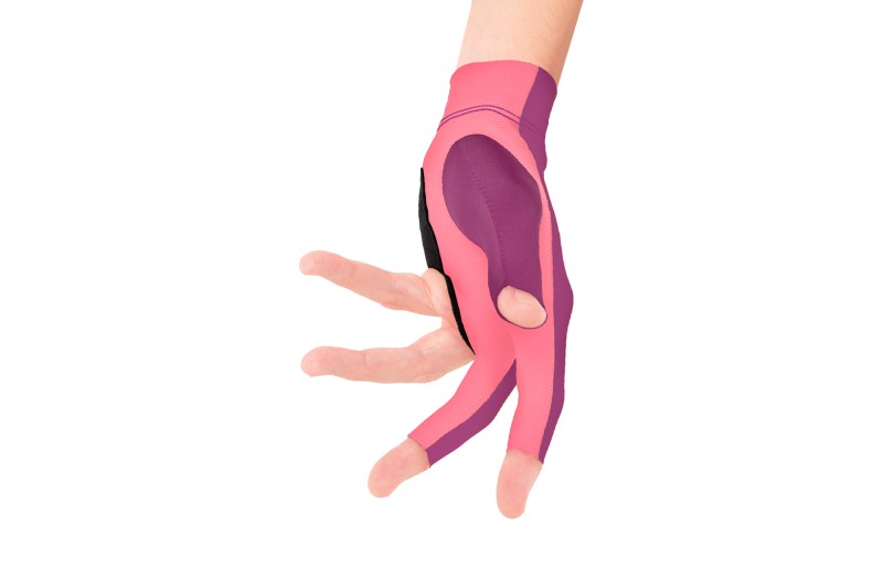 Handschuh, Predator Second Skin, 3-Finger, lila-pink, für linke Hand
