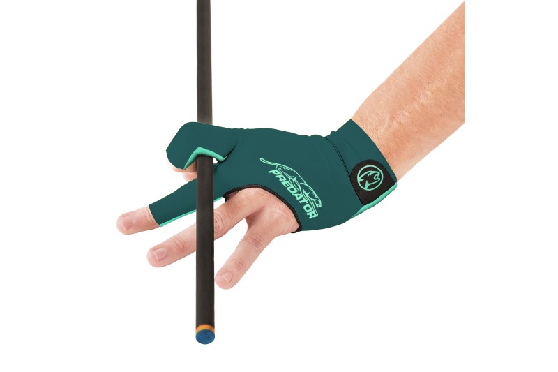 Handschuh, Predator Second Skin, 3-Finger, grün-teal, für linke Hand