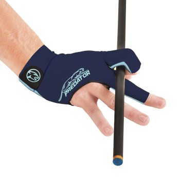 Handschuh, Predator Second Skin, 3-Finger, blau-teal, für rechte Hand