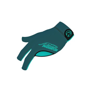Handschuh, Predator Second Skin, 3-Finger, grün-teal, für linke Hand