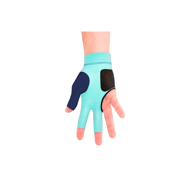 Handschuh, Predator Second Skin, 3-Finger, blau-teal, für rechte Hand