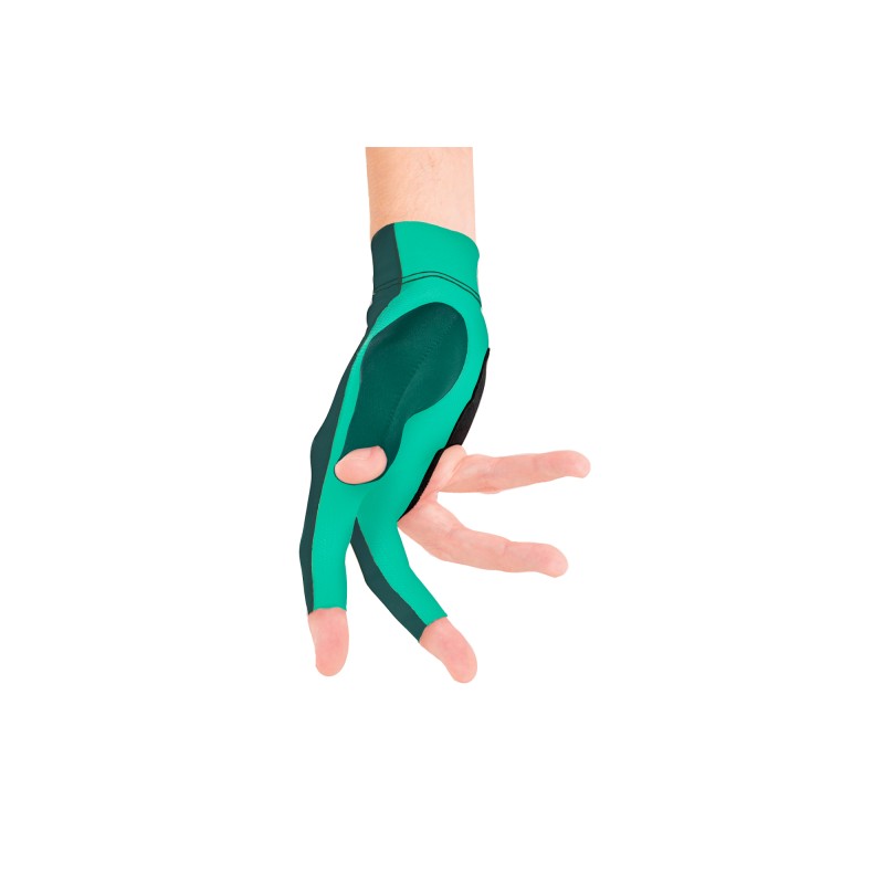 Handschuh, Predator Second Skin, 3-Finger, grün-teal, für rechte Hand Handschuh, Predator Second Skin, 3-Finger, grün-teal, für rechte Hand