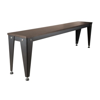 Sitzbank für Billardtisch / Esstisch, Pool, Vancouver III, 7 ft. (Fuß), schwarz/braun