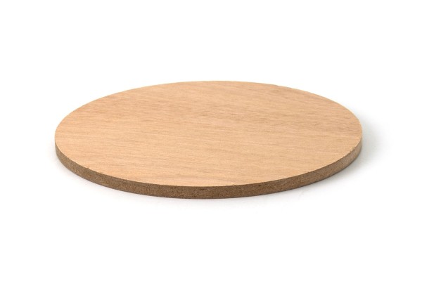 Holzscheibe für Stellfüße, MDF, 5mm dick, 115mm Durchmesser