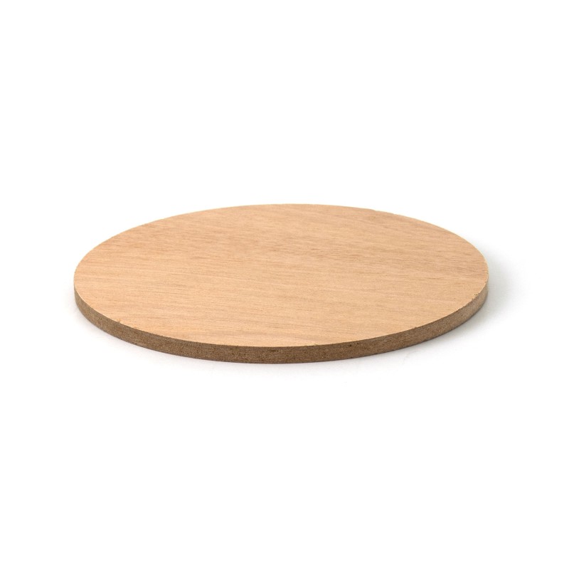 Holzscheibe für Stellfüße, MDF, 5mm dick, 115mm Durchmesser