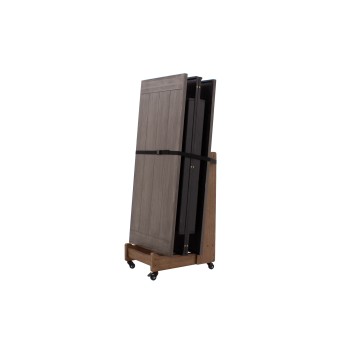 Caddy für Abdeckplatten, grau gebeizte Eiche