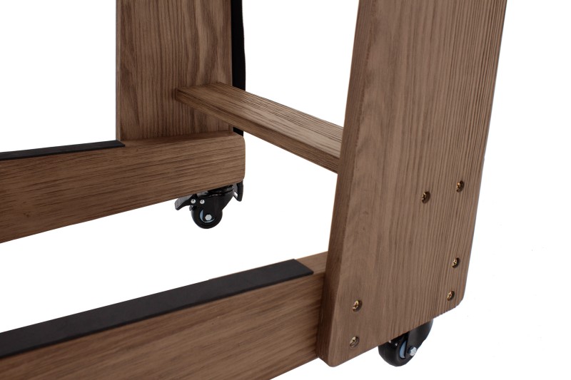 Caddy für Abdeckplatten, grau gebeizte Eiche