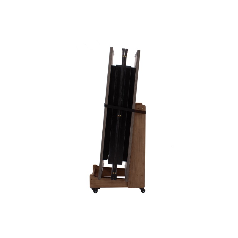 Caddy für Abdeckplatten, grau gebeizte Eiche Caddy für Abdeckplatten, grau gebeizte Eiche